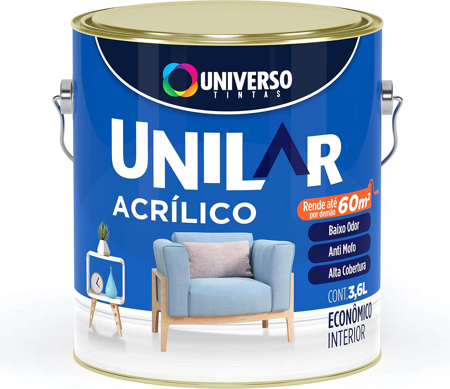 Tinta Unilar Acrílico Universo (3,6 L) 1