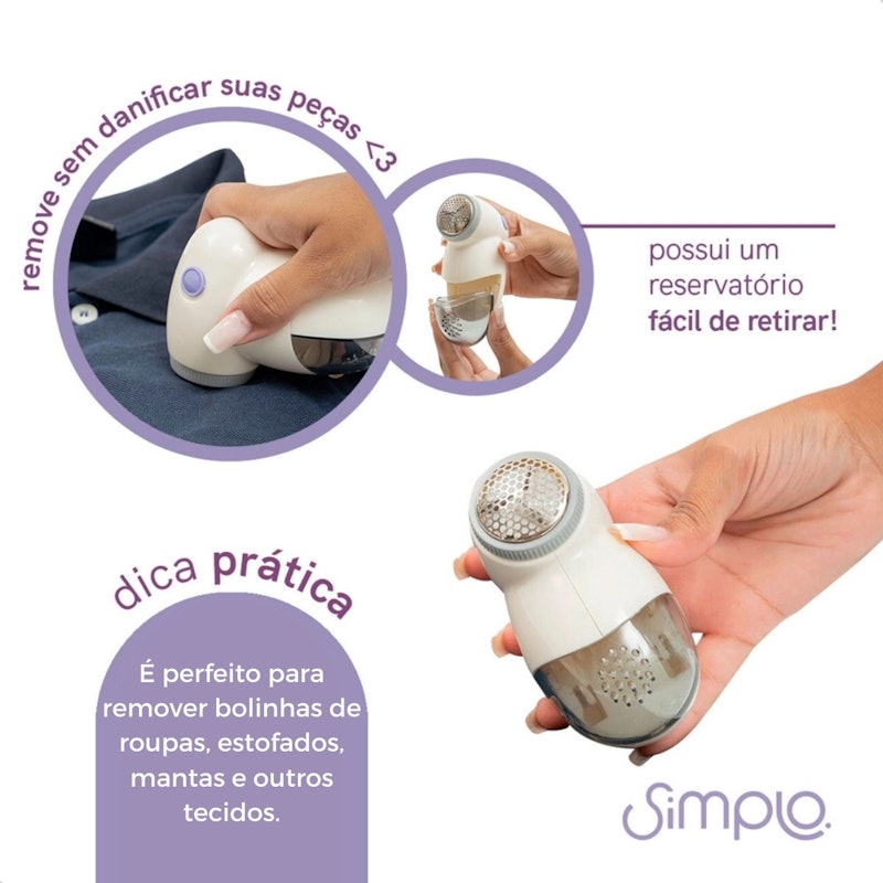 Papa Bolinhas Portátil de Roupas à Pilha sem Fio Simplo 5