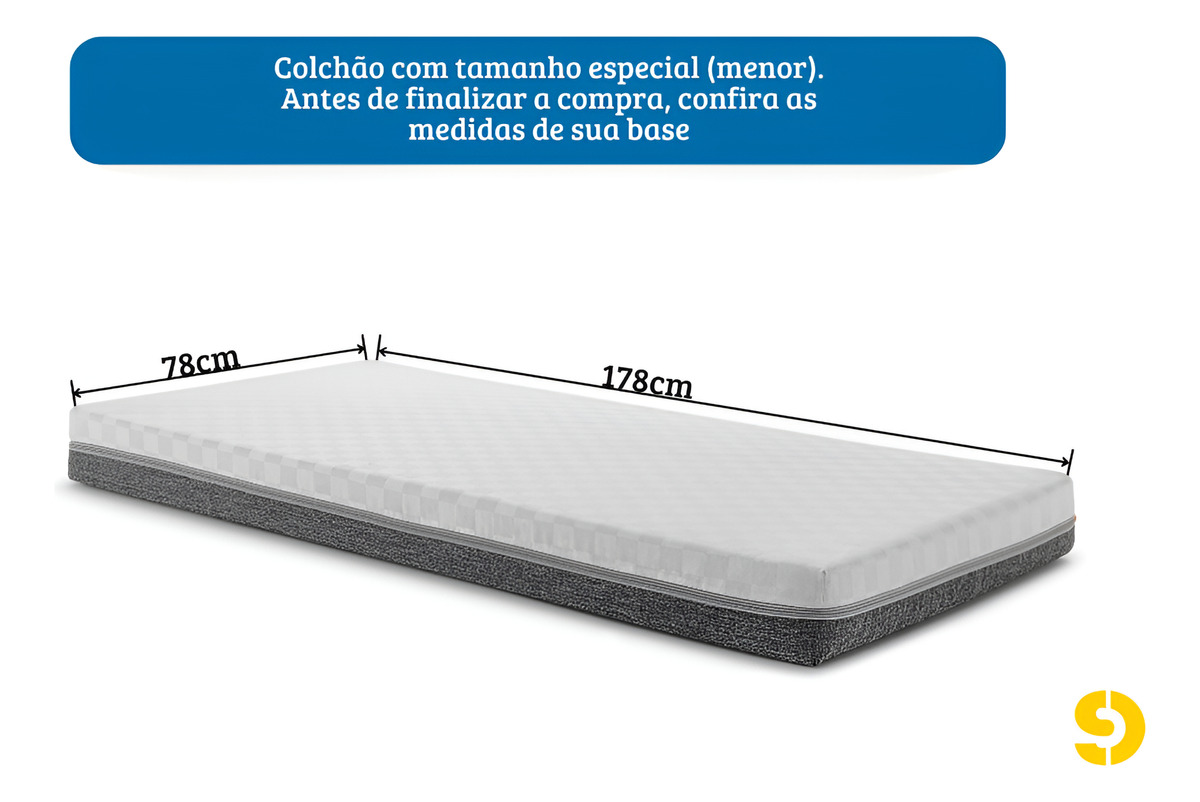 Colchão Solteiro de Molas Ensacadas D33 SDB Colchões 2