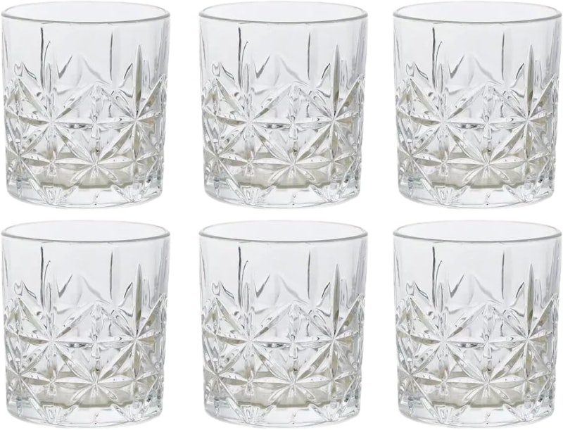 Jogo de 6 Copos de Vidro 320 ml para Whisky 1