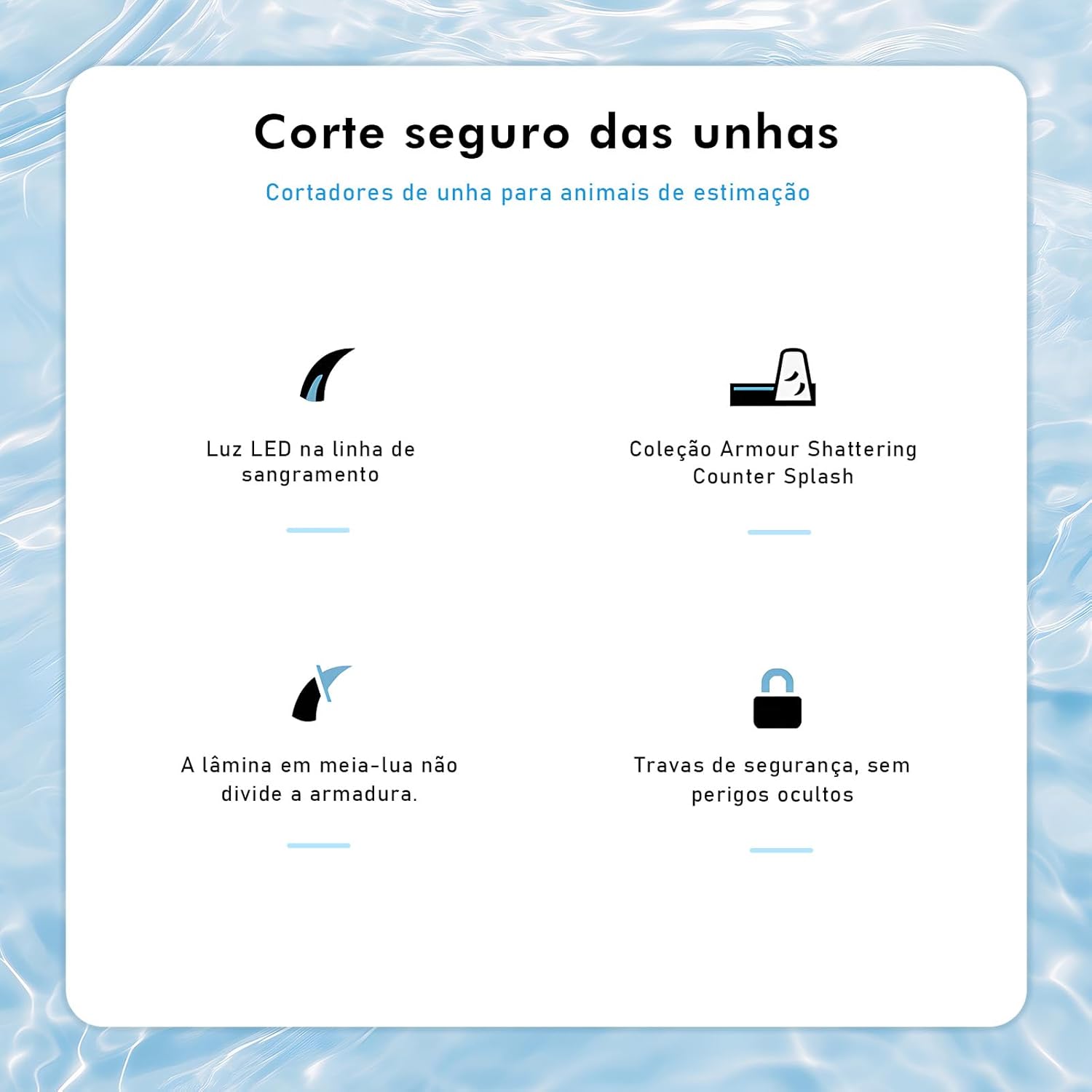 Cortador de Unha Pet com Luz LED 3