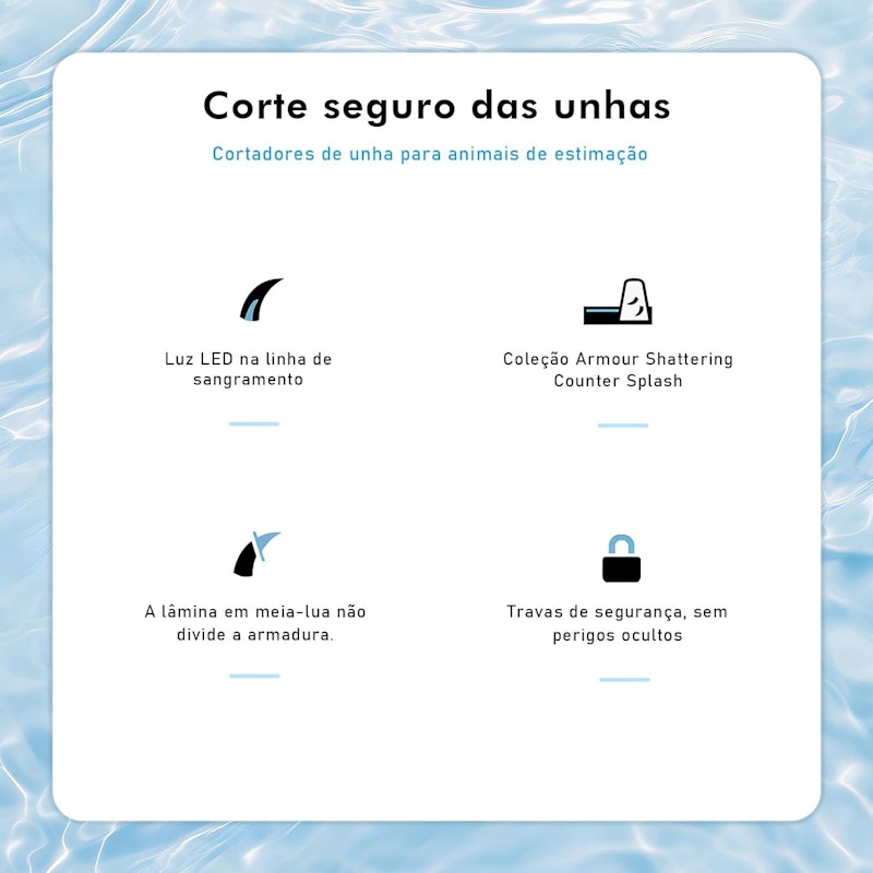 Cortador de Unha Pet com Luz LED 3