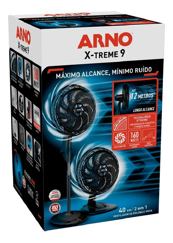 Ventilador Arno X-Treme 9 2 em 1 4