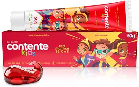 Gel Dental Kids Sabor Morango 1