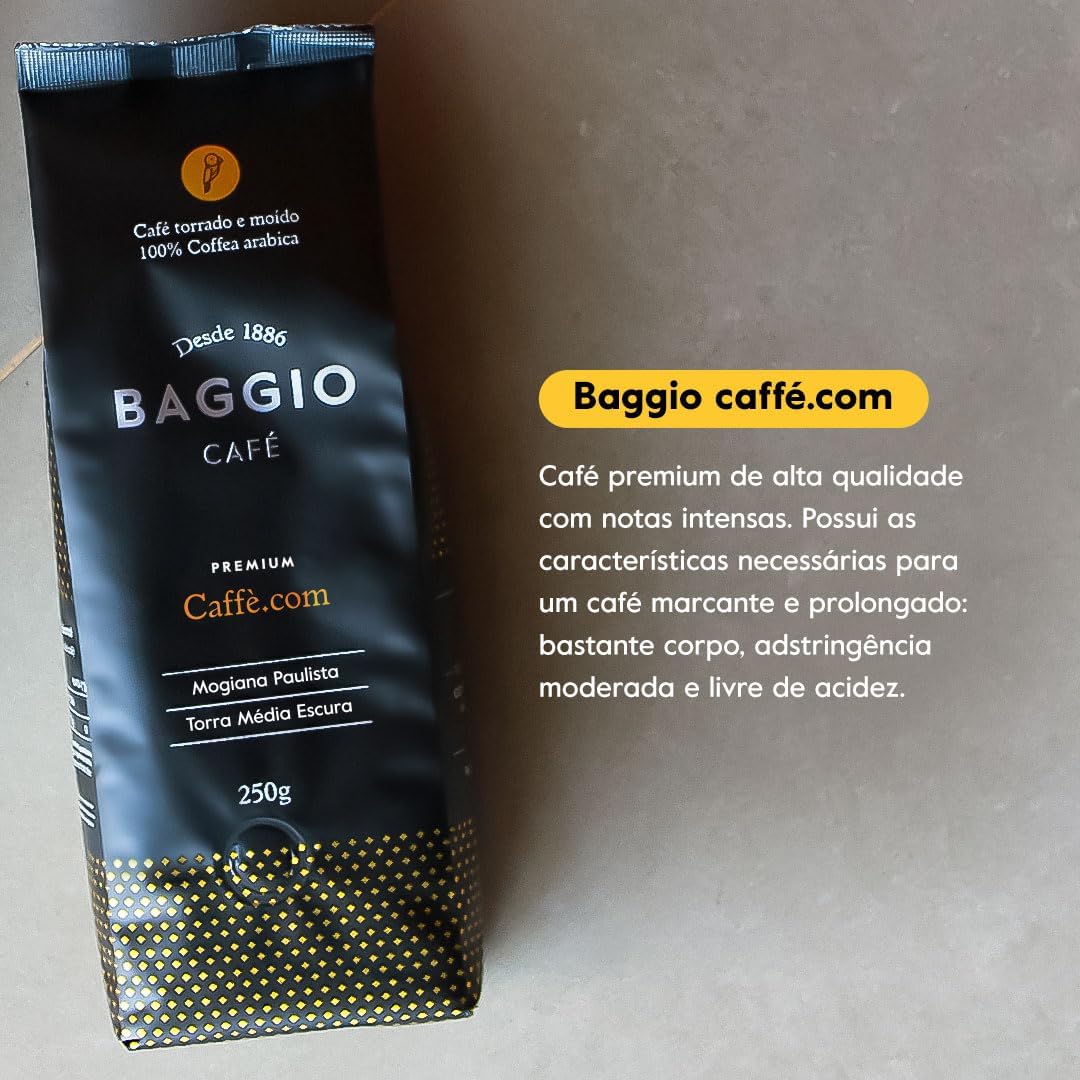 Kit 3 Cafés 250 g Baggio Café Torrado e Moído 4
