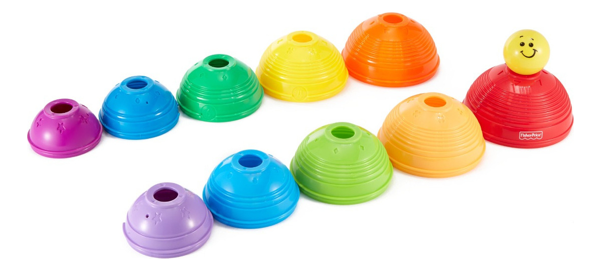 Brinquedo para Bebês Potinhos Empilhar & Rolar 3