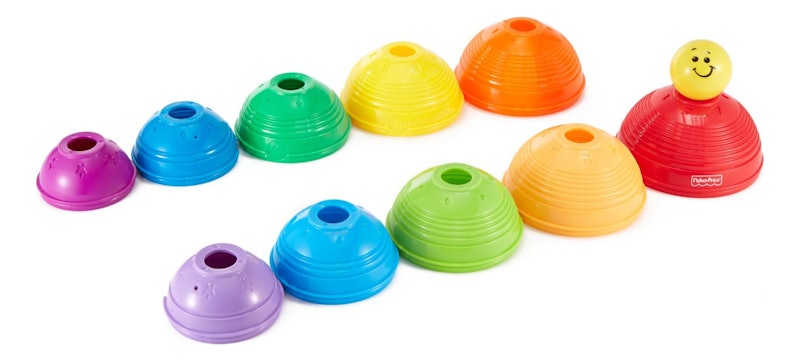 Brinquedo para Bebês Potinhos Empilhar & Rolar 3