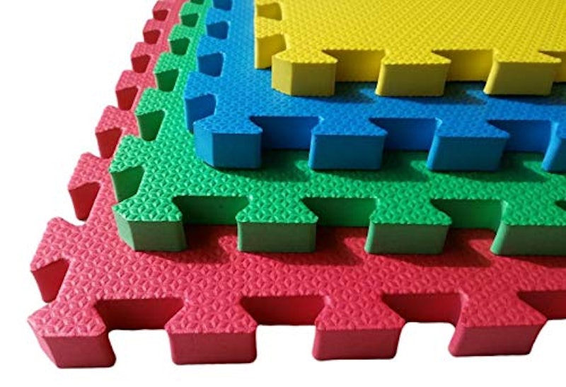 Kit 10 Chapas Tatame Tapete Eva Bebê Fitness Ginástica Colorido 4