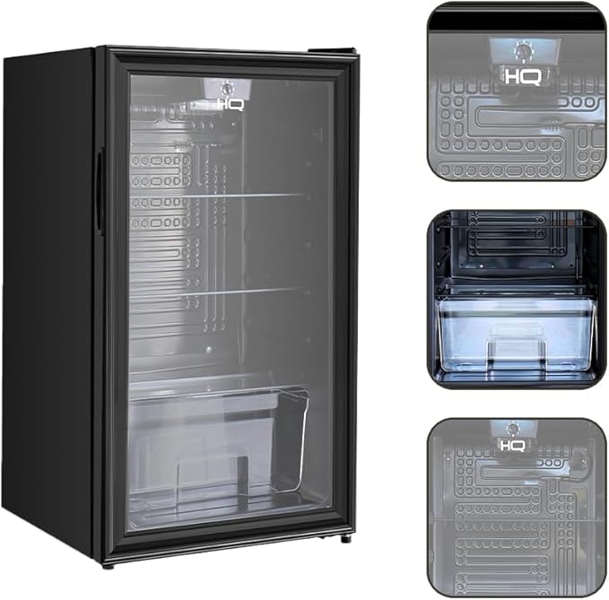 Frigobar Expositor Vertical HQ Vidro Duplo 95 L Defrost 2
