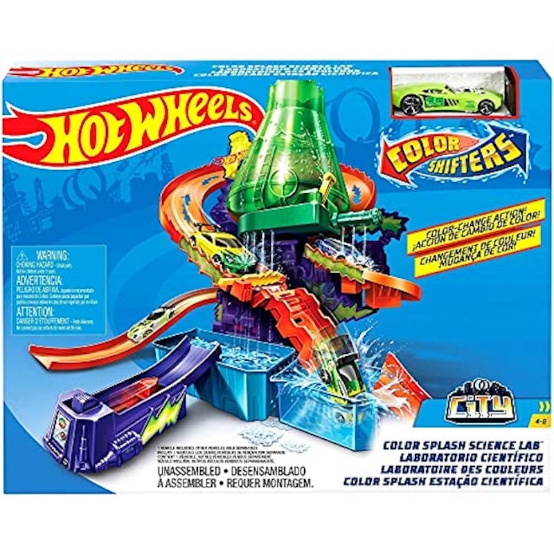 Hot Wheels City Pista de Brinquedo Color Shifters Laboratório Científico 5