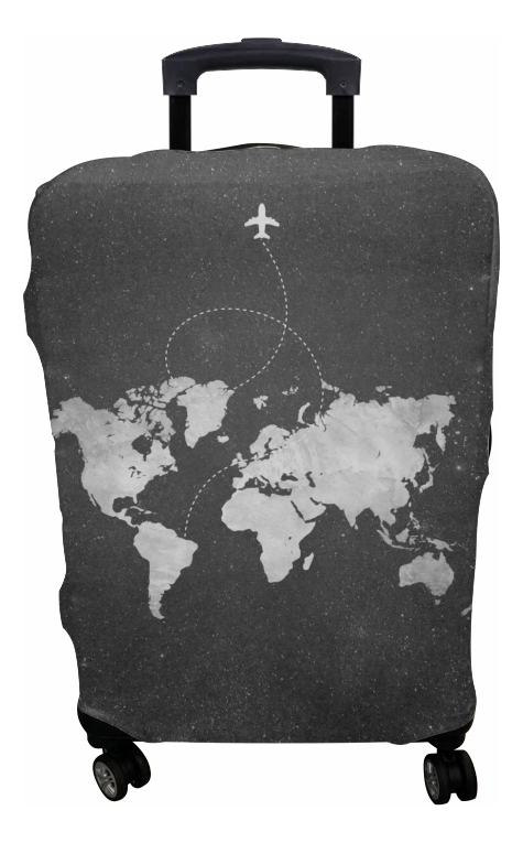 Capa Elástica Protetora de Mala para Viagem de Mapa 1
