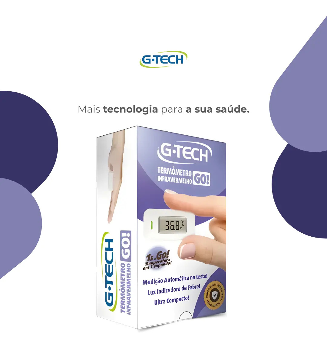 Termômetro Infravermelho Ultracompacto de Testa G-Tech Go! 4