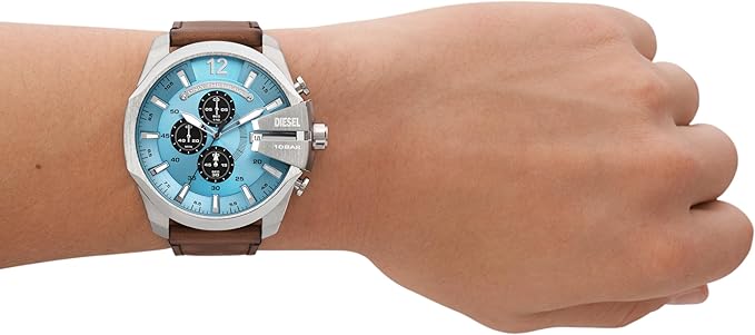 Relógio Diesel Mega Chief Chrono Prata 5