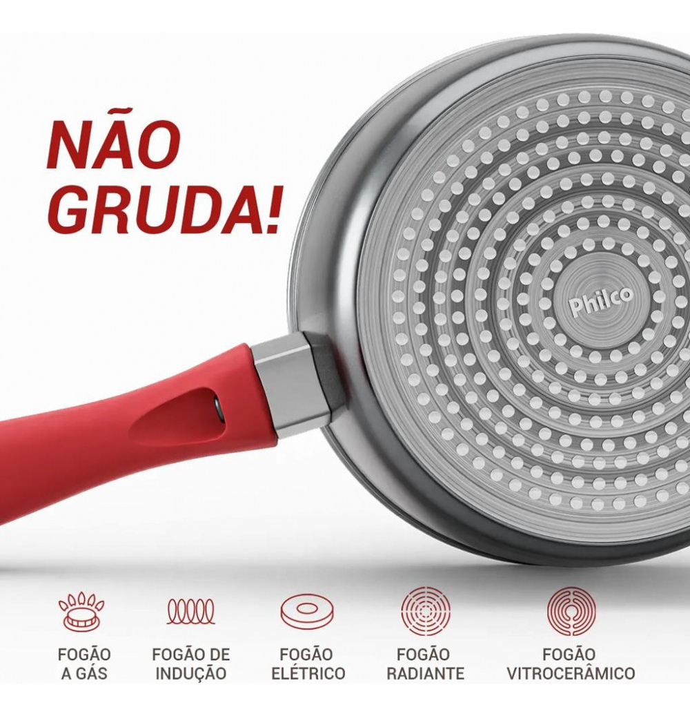 Frigideira Philco PPH240AFR Revestimento Redstone 3
