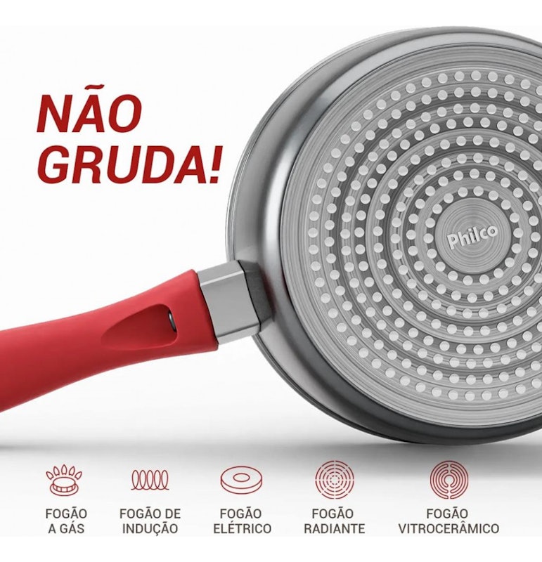 Frigideira Philco PPH240AFR Revestimento Redstone 3