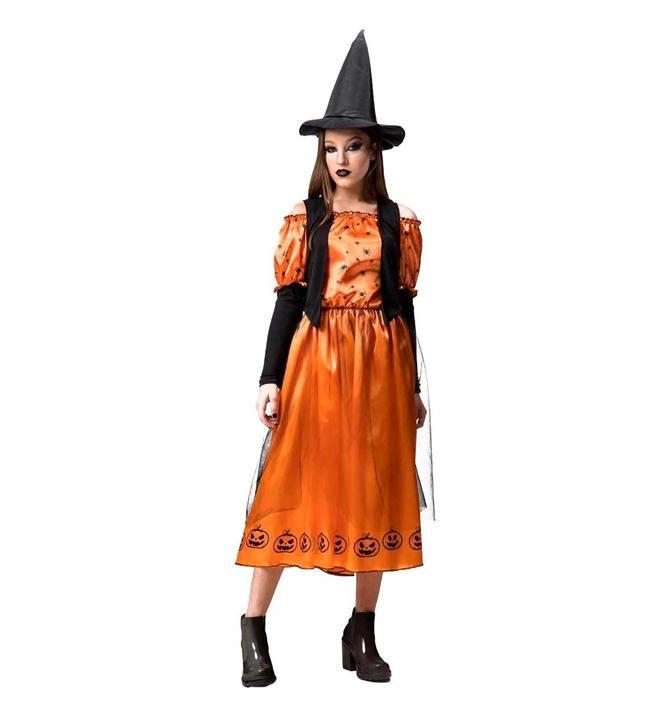 Fantasia Bruxa Feminina Casal Feminina de Halloween 2