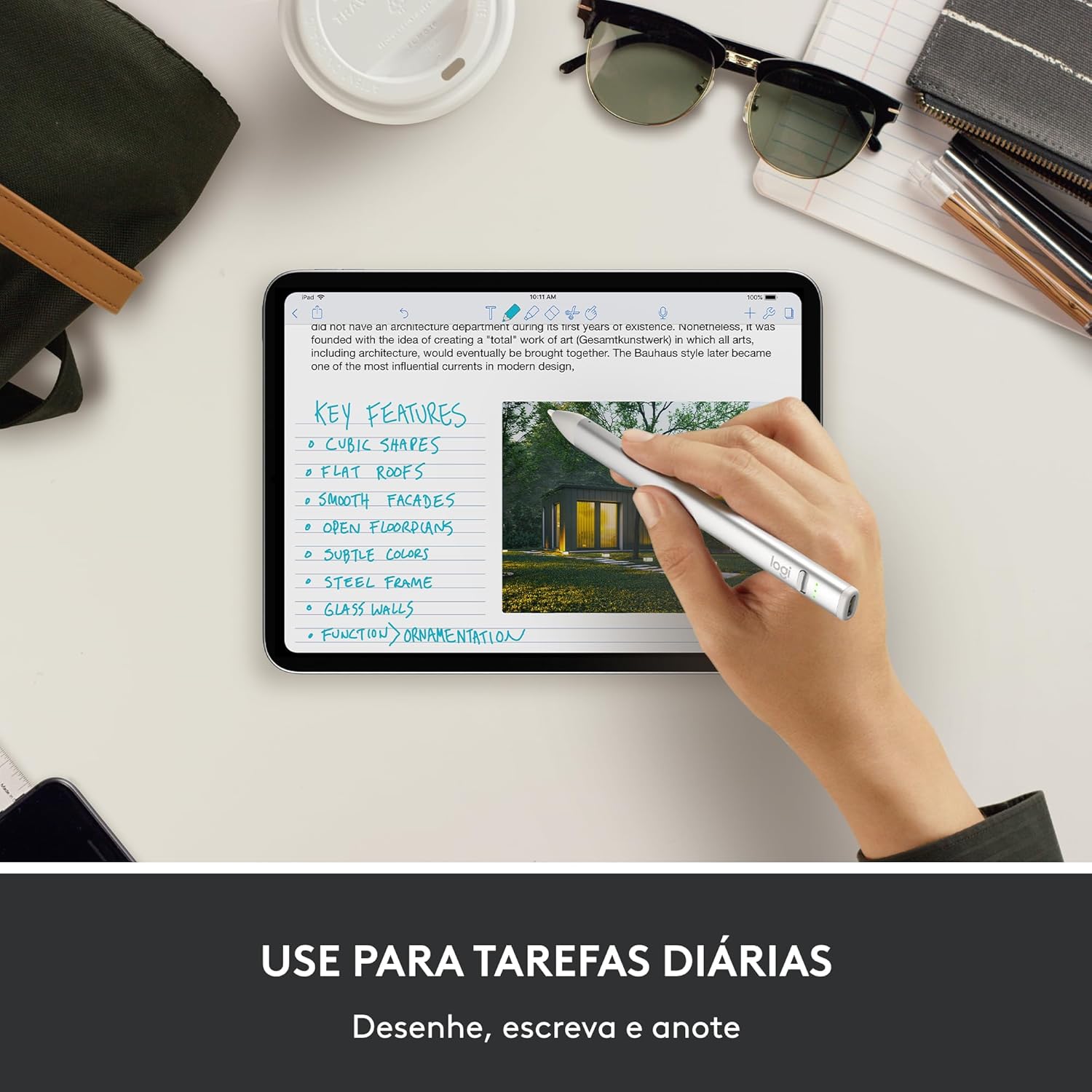 Lápis Digital para Tablet Logitech Crayon 5