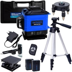 Nível Laser 3D Exbom 12 Linhas Verde Maleta Rígida
