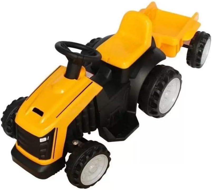 Carro Elétrico Trator Amarelo Bang Toys 1