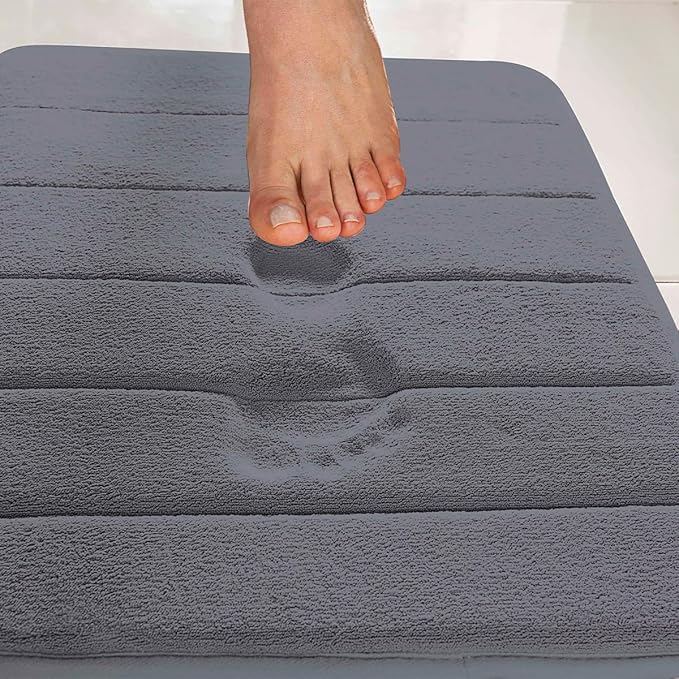 Tapete de Banheiro Supersoft 60 x 40 cm Cinza 16-0000tpx 5