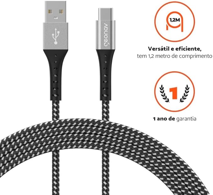 Cabo Micro USB para USB-A 5