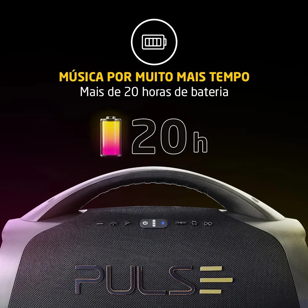 Caixa de Som Bluetooth Pulse X Boombox 3