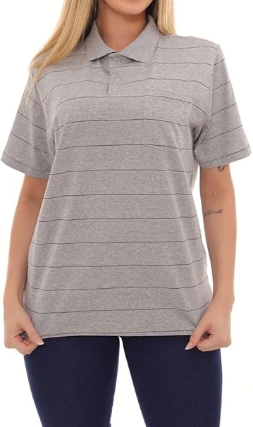 Camisa Polo Feminina Oversized Listrada J10 4