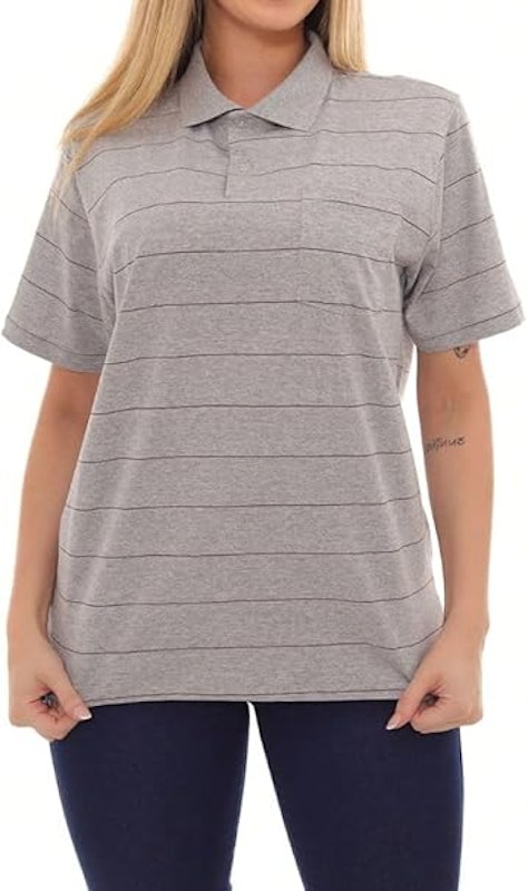 Camisa Polo Feminina Oversized Listrada J10 4