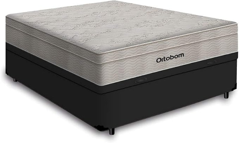Cama Box Baú com Colchão de Molas Ensacadas Ortobom AirTech SpringPocket 2
