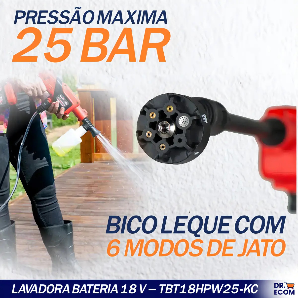 Lavadora Bateria 18 V Toyama 4
