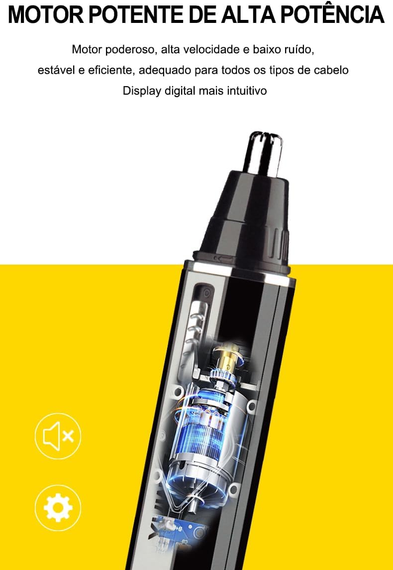 Aparador de Pelos Multifuncional 4 em 1 sem Fio Bivolt B-MAX BM-C039 3