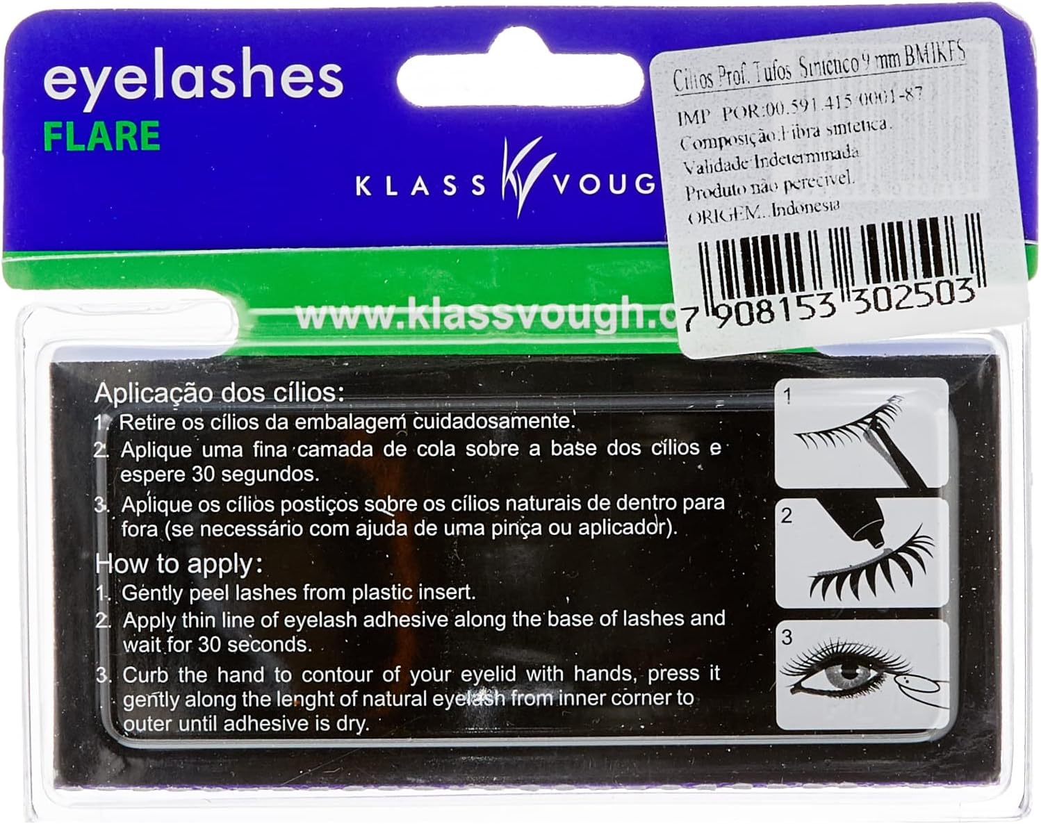 Cílios Postiços em Tufos Flare 2