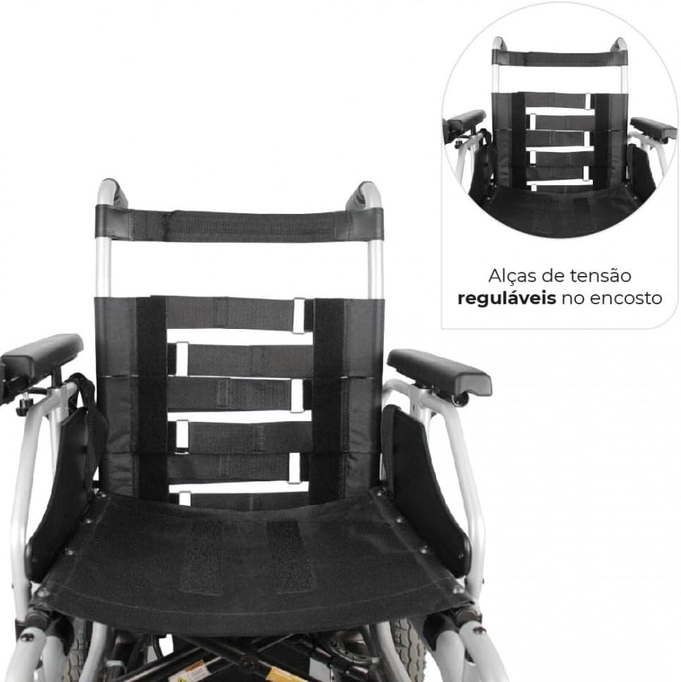 Cadeira de Rodas Motorizada em Alumínio Dobrável até 135 Kg 5