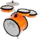 LUEN Bateria Infantil Batuka Baby Laranja 1