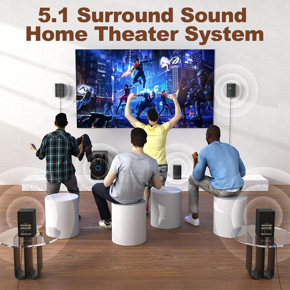 Sistema de Home Theater Bobtot B79 5.1 Canais 2