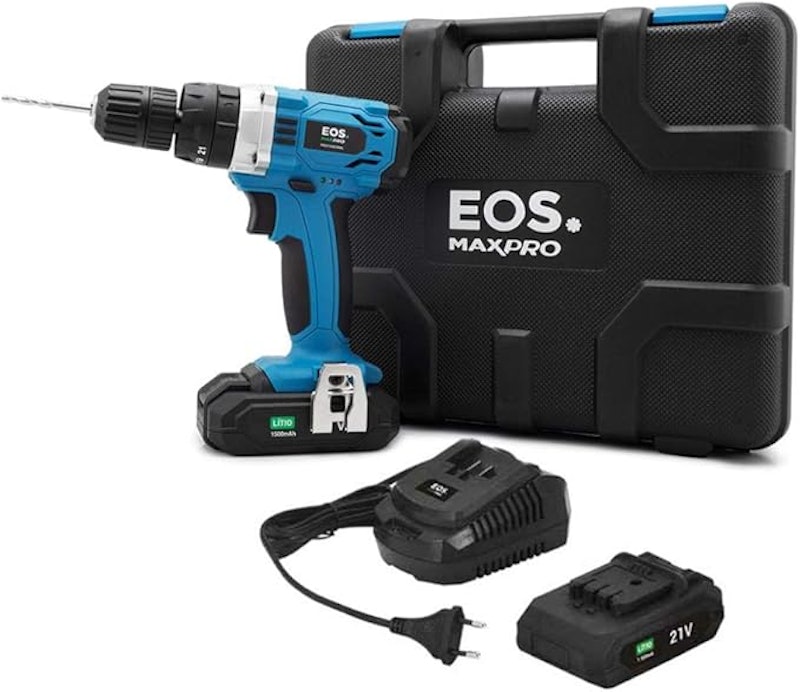 Parafusadeira e Furadeira de Impacto MaxPro 21 V a Bateria e Maleta com 50 Acessórios Bivolt 3