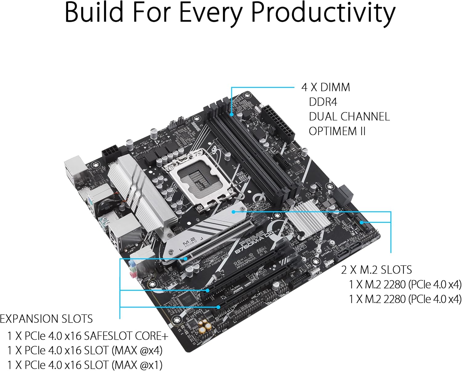 Placa-Mãe ASUS Prime B760M-A 3
