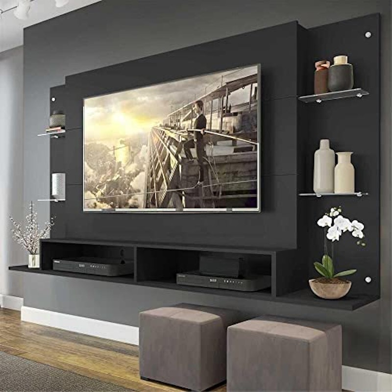 Painel TV até 60" com Prateleiras de Vidro Nairóbi 3