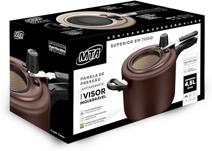 Panela de Pressão Antiaderente 4,5 L 4