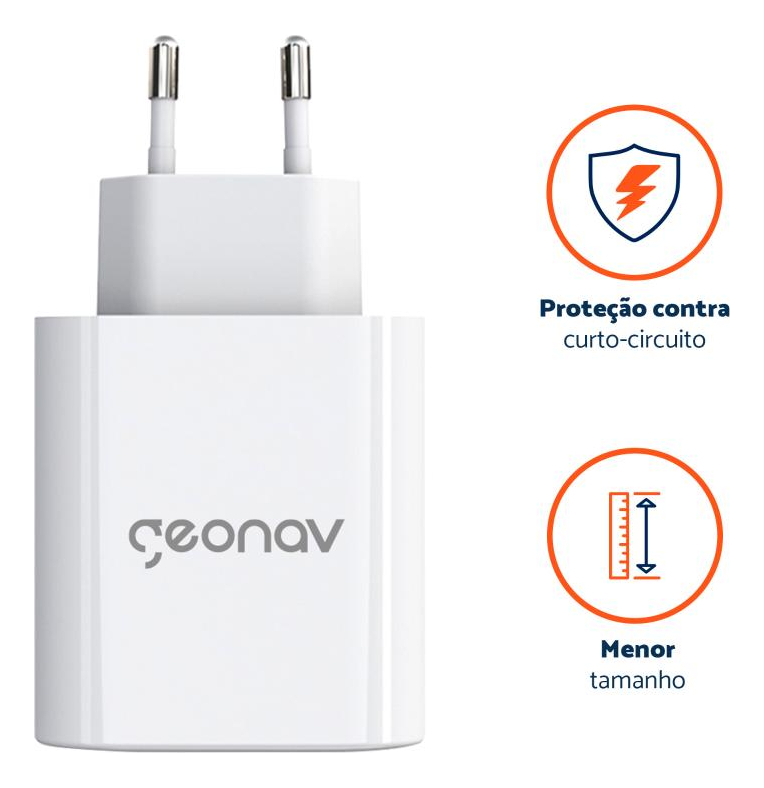 SuperPower GaN Duo 48 W Carregador Universal Geonav 4