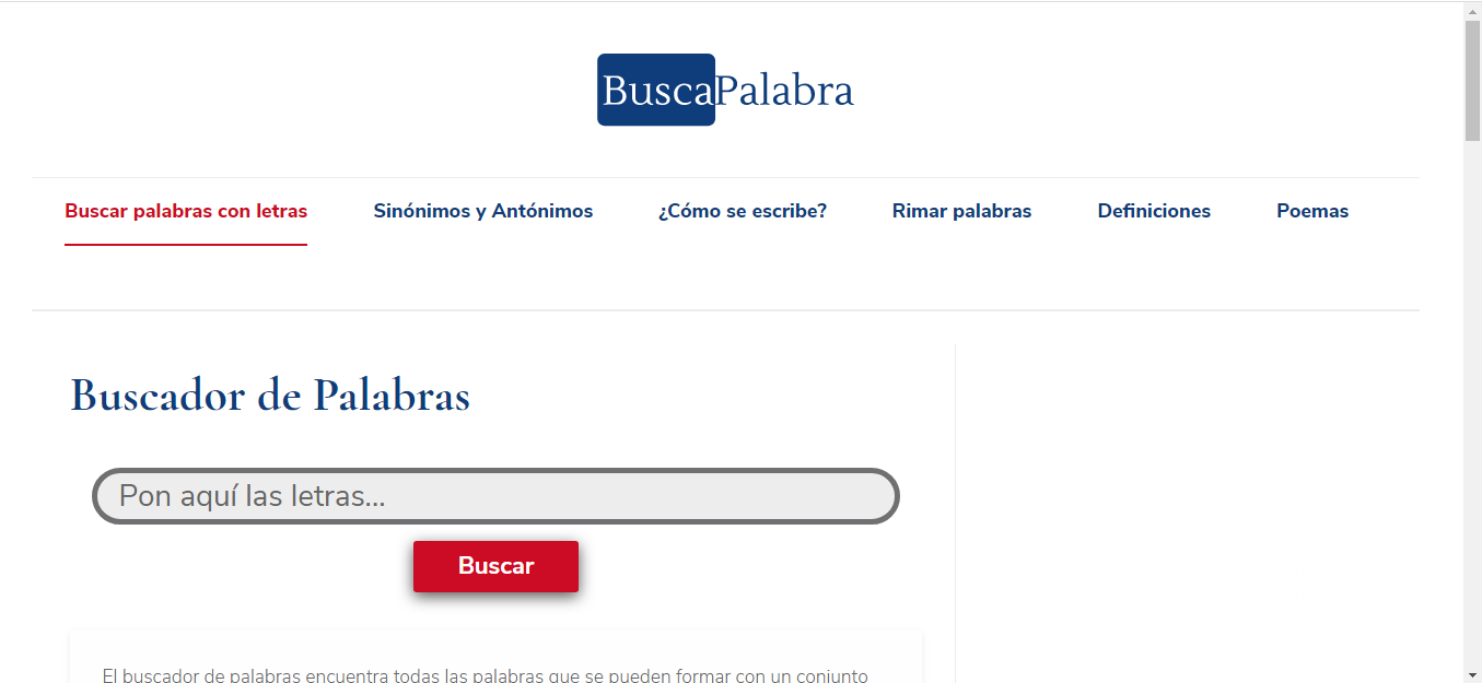 Dicionário de Espanhol Busca Palabras 2