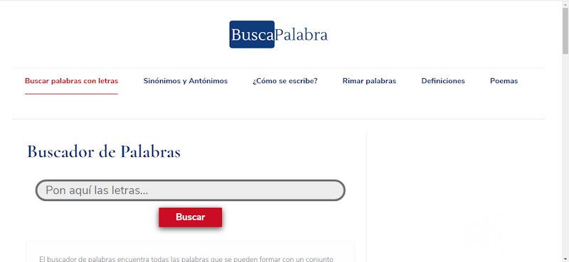 Dicionário de Espanhol Busca Palabras 2