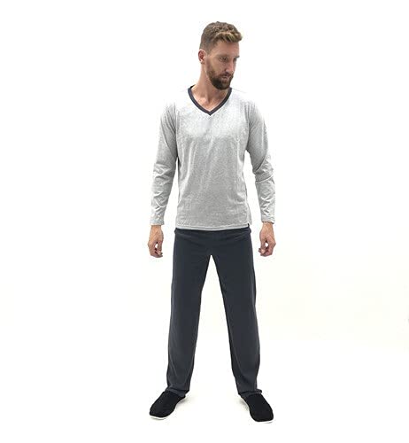 Pijama Masculino Adulto Manga Longa 3