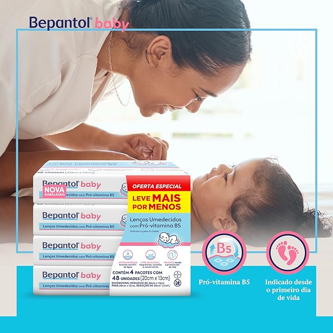Lenços Umedecidos Bepantol Baby 3