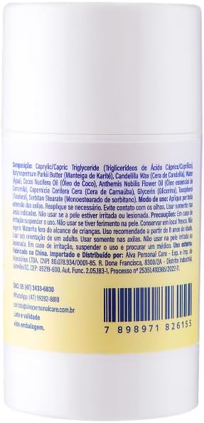 Desodorante em Barra Infantil Camomila Vegano 2