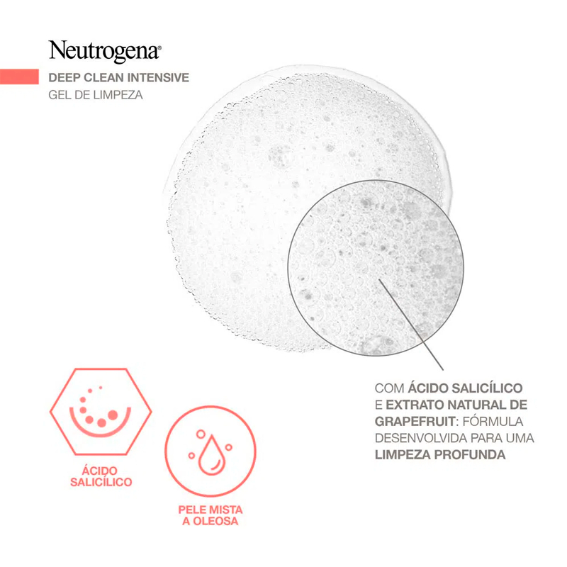 Gel de Limpeza Facial Neutrogena Deep Clean Intensive Grapefruit 5