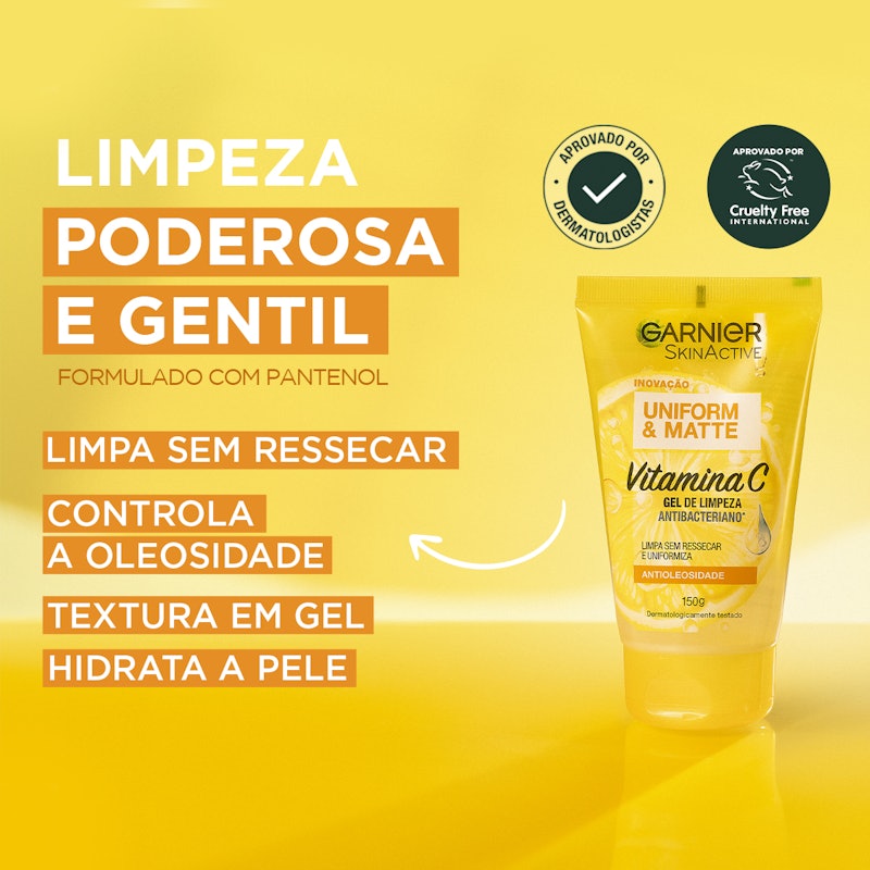 Gel de Limpeza Antibacteriano Garnier Uniforme & Matte 3