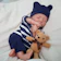 MULTITRUST Bebê Reborn Menino Urso Boneco Realista de Silicone 1