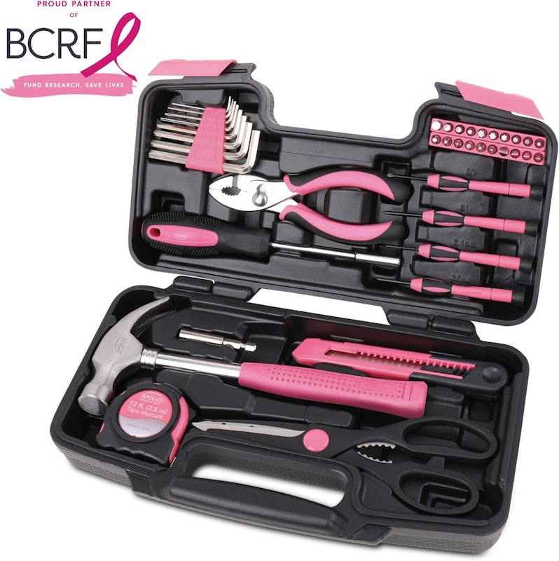 Conjunto de Ferramentas Domésticas 39 Peças Rosa 4