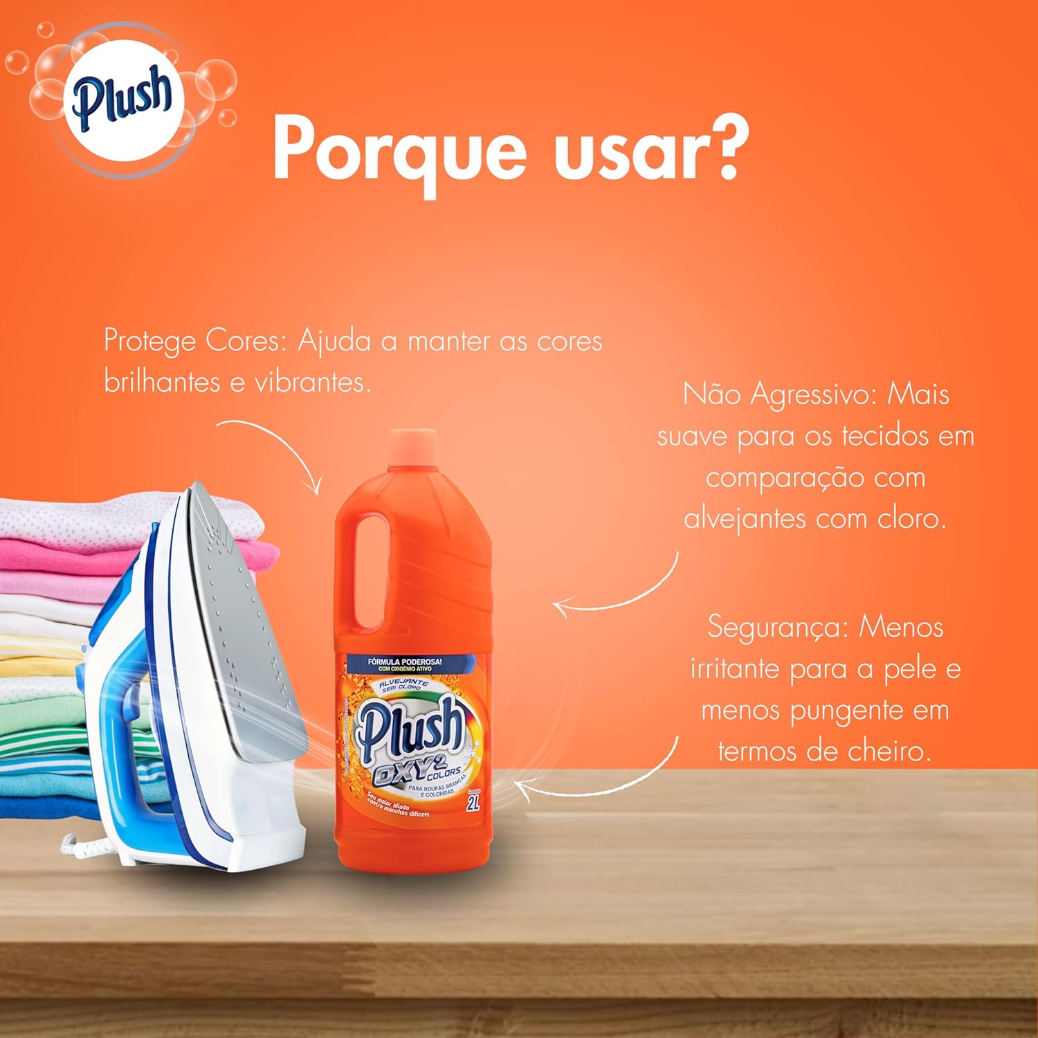 Alvejante Sem Cloro Plush Oxy² 2L 5